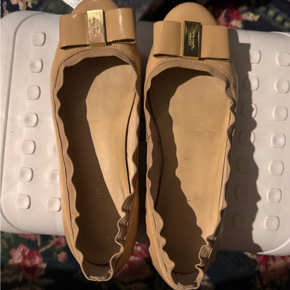 Kate Spade Tan Ballet Flats